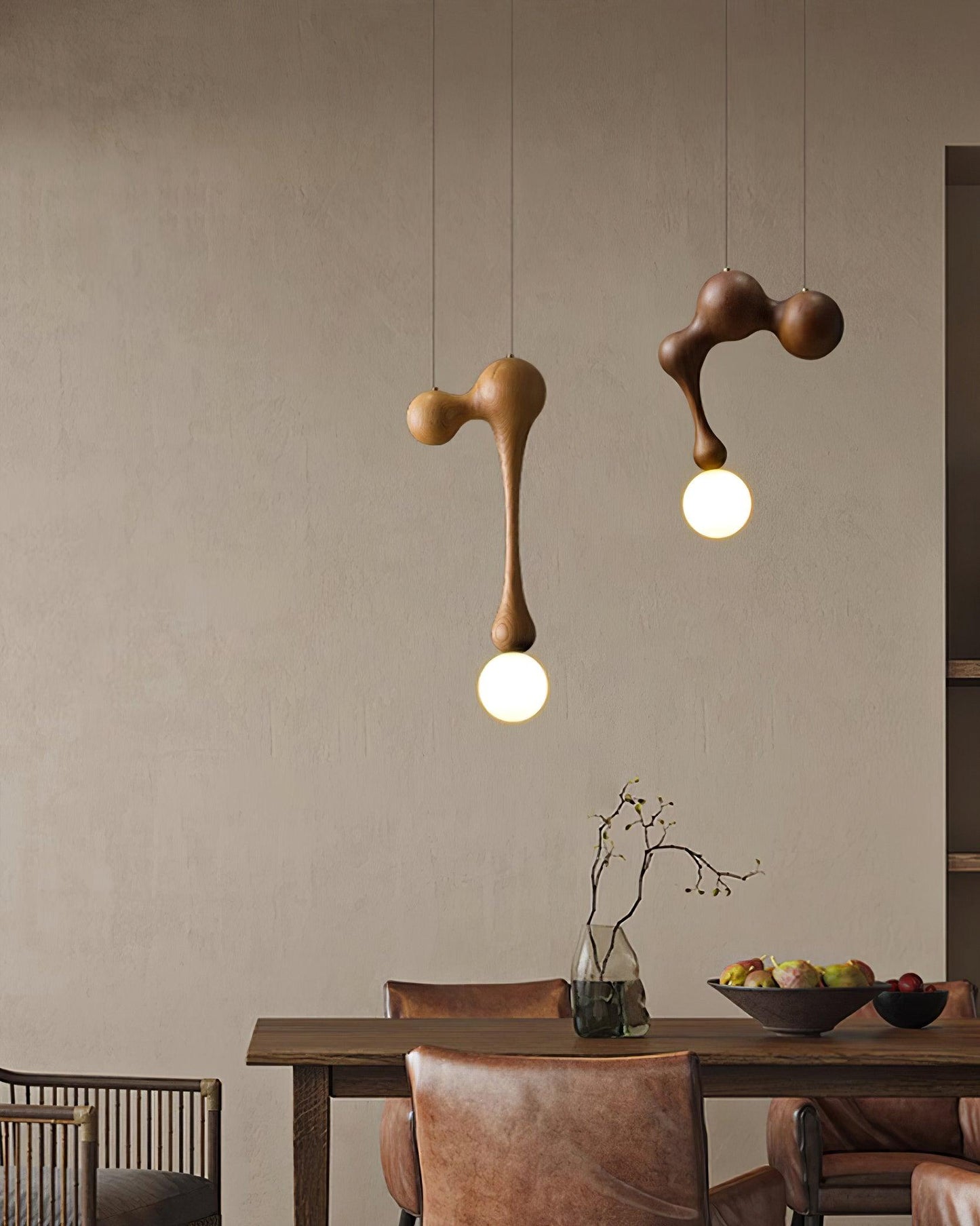 Jenna Wooden Hanging light Pendant Lamp