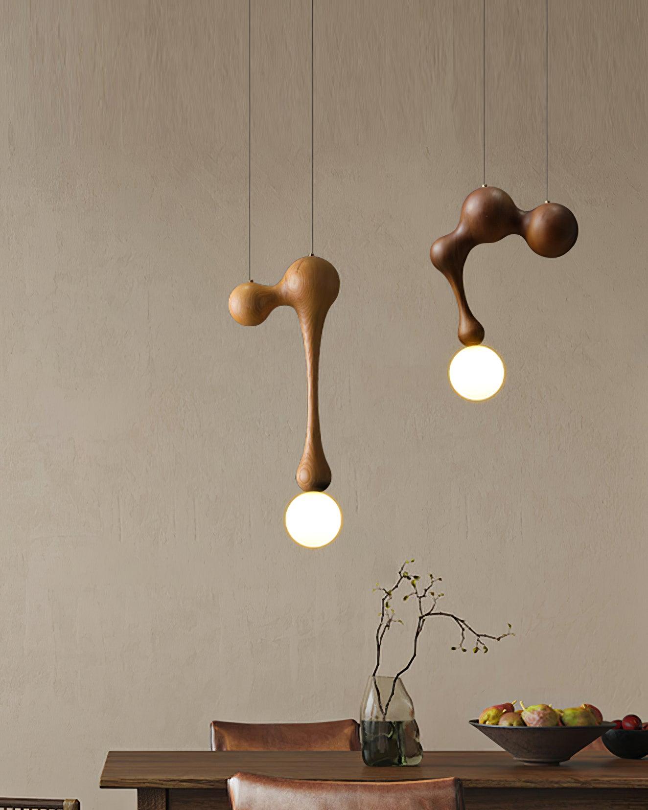 Jenna Wooden Hanging light Pendant Lamp