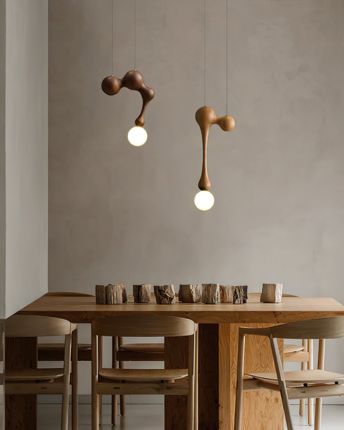 Jenna Wooden Hanging light Pendant Lamp