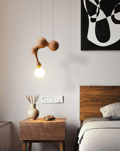 Jenna Wooden Hanging light Pendant Lamp