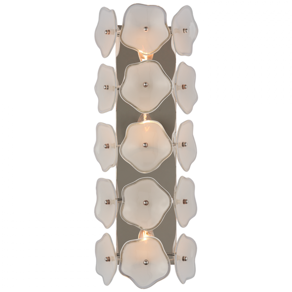 Wall Sconce, 3-Light, Polished Nickel, Cream Tinted Glass, 20.5"H (KS 2066PN-CRE CU3AY)