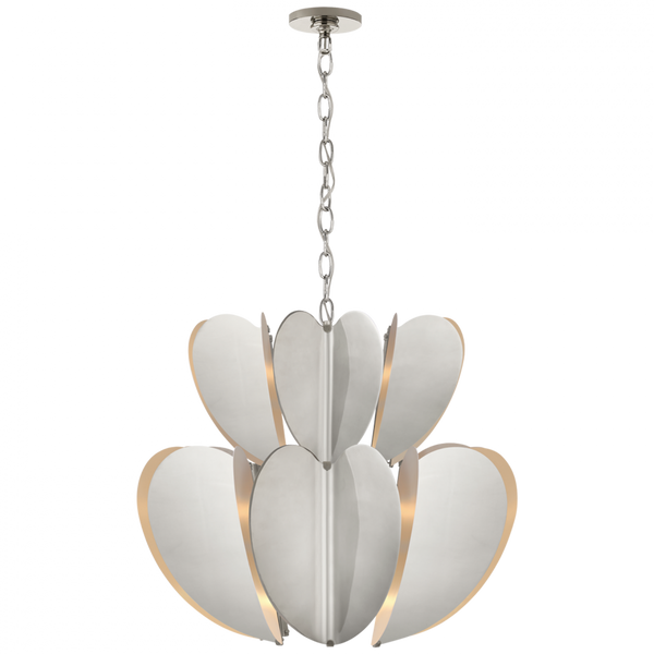 Two Tier Chandelier, 8-Light, Polished Nickel, 25.5"W (KS 5132PN CU4C8)