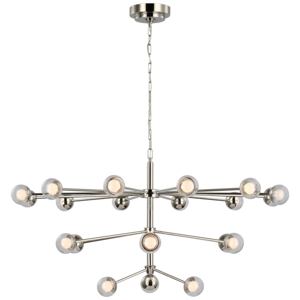 Large Chandelier - Polished Nickel