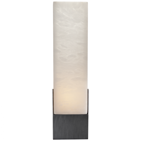 Bathroom Wall Sconce, 1-Light, Bronze, Alabaster, 16"H (KW 2112BZ-ALB 2UZVY)