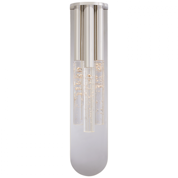 Wall Sconce, LED, Polished Nickel, Seeded Glass, 20"H (KW 2284PN-SG CTZEP)