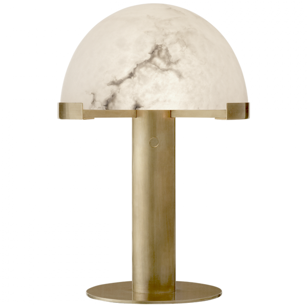 Desk Lamp, 1-Light, Antique Burnished Brass, Alabaster Shade, 18"H (KW 3109AB-ALB 2V6QE)