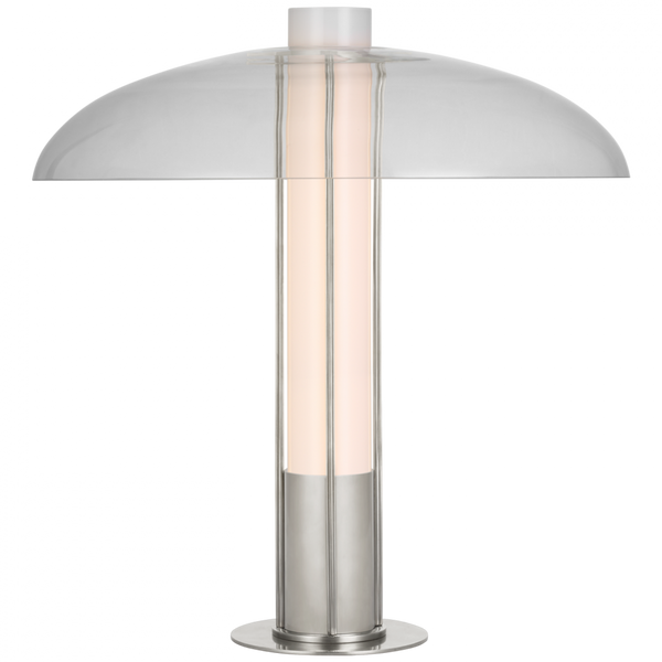 Table Lamp, 1-Light, Polished Nickel, Clear Glass, 19"H (KW 3420PN-CG CU2D9)