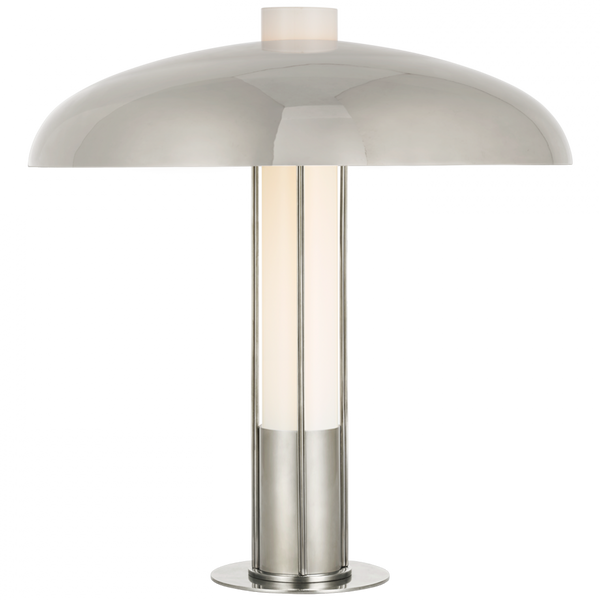 Table Lamp, 1-Light, Polished Nickel, Polished Nickel Shade, 19"H (KW 3420PN-PN CU3C9)