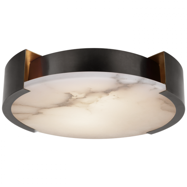 X-Large Flush Mount, 5-Light, Bronze, Alabaster Shade, 21"W (KW 4016BZ-ALB CX31P)