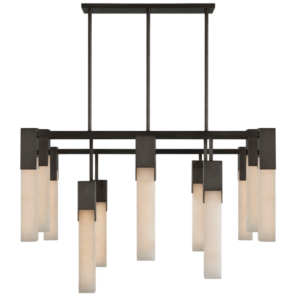 Chandelier, 12-Light, Bronze, 44"W (KW 5115BZ-ALB CPTY9)