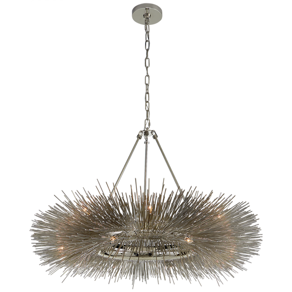 Chandelier, 16-Light, Polished Nickel, 40"W (KW 5181PN 2V8NL)