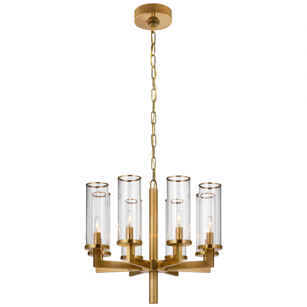 Single Tier Chandelier, 8-Light, Antique-Burnished Brass, 20.5"W (KW 5200AB-CG CX334)