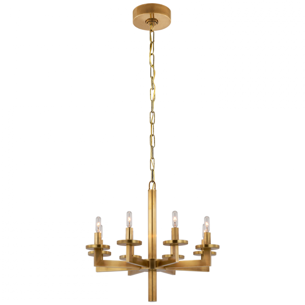 Single Tier Chandelier - Antique-Burnished Brass