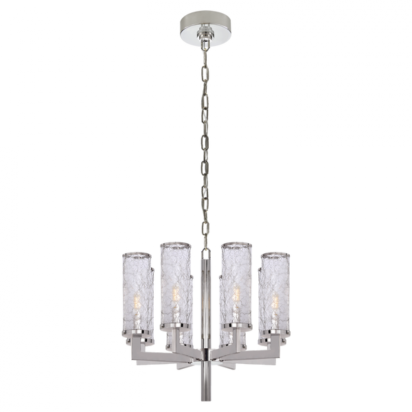 Chandelier, 8-Light, Polished Nickel, 20.5"W (KW 5200PN-CRG 2R5ZL)