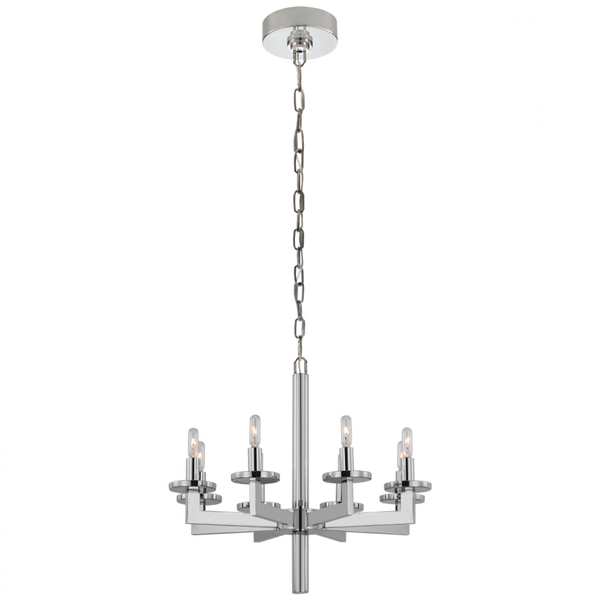 Single Tier Chandelier - Polished Nickel