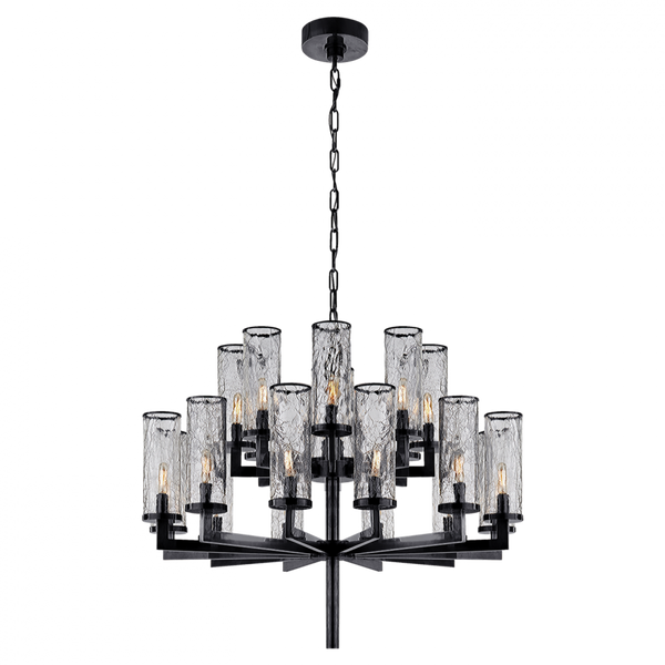 Chandelier, 20-Light, Bronze, 34"W (KW 5201BZ-CRG 2R5ZN)