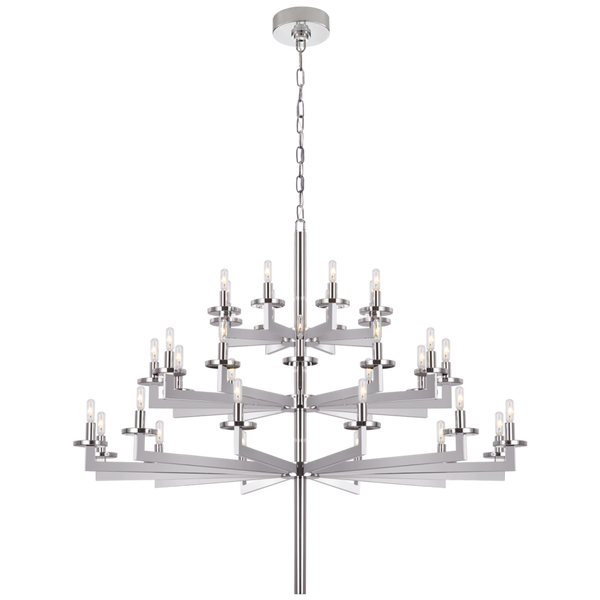 Tier Chandelier - Polished Nickel