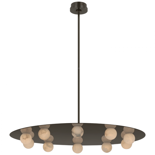 Integrated LED Chandelier - Mirrored Bronze