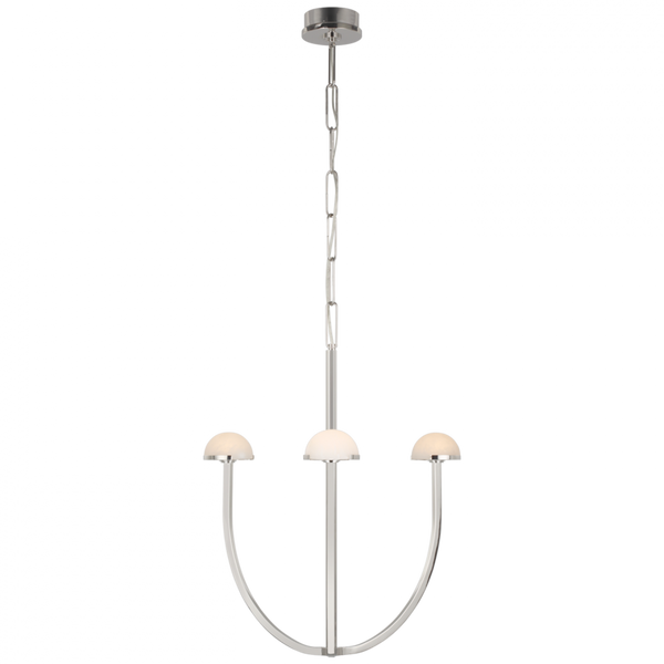 Medium Chandelier, 1-Light, LED, Polished Nickel, 21.5"W (KW 5620PN-ALB CX419)