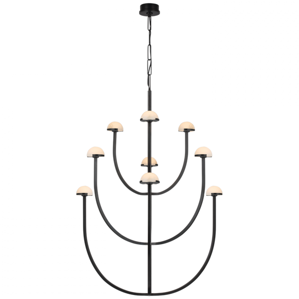 X-Large Three-Tier Chandelier, 1-Light, LED, Bronze, 35.25"W (KW 5622BZ-ALB CX41A)