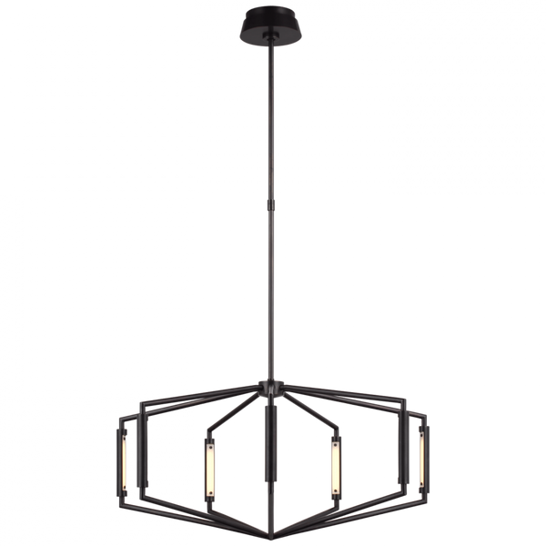 Low Profile Chandelier - Bronze 50.75"