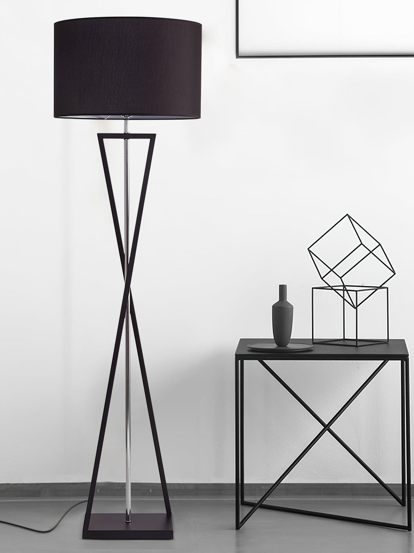 Kaden Black Floor-mounted Lamp Floor Lamp