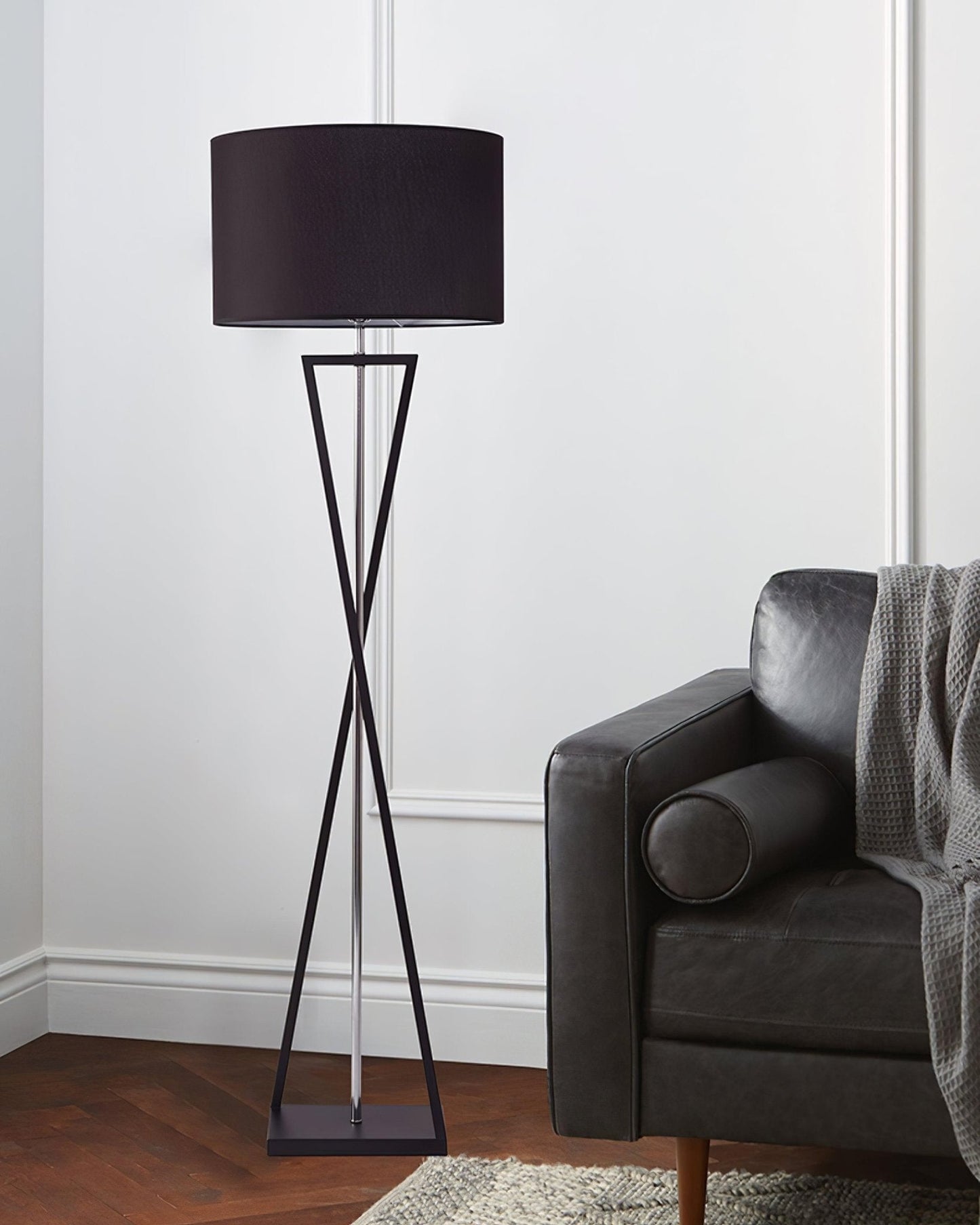 Kaden Black Floor-mounted Lamp Floor Lamp