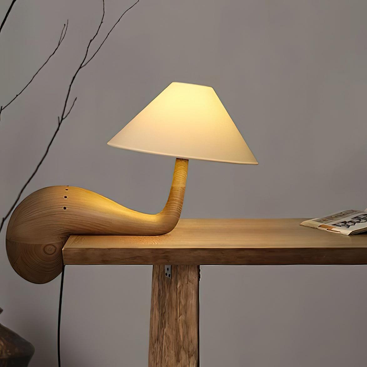 Kakuda Pine Side table lamp Desk Lamp