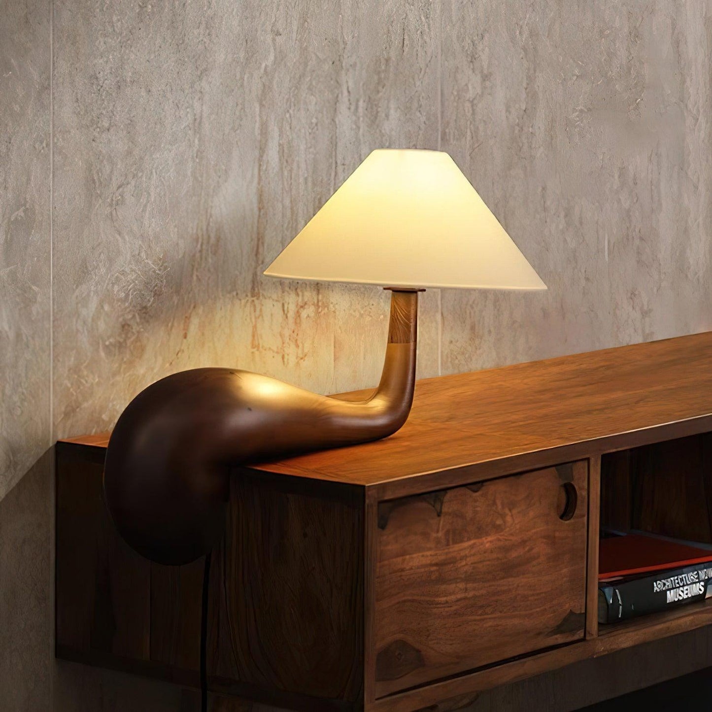 Kakuda Pine Side table lamp Desk Lamp