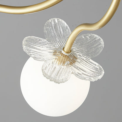 Blossom Flower Glass Ceiling fixture Chandelier