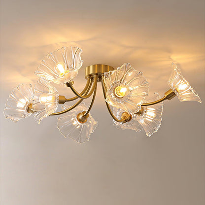 Kalin Flower Glass Overhead fixture Ceiling Lamp