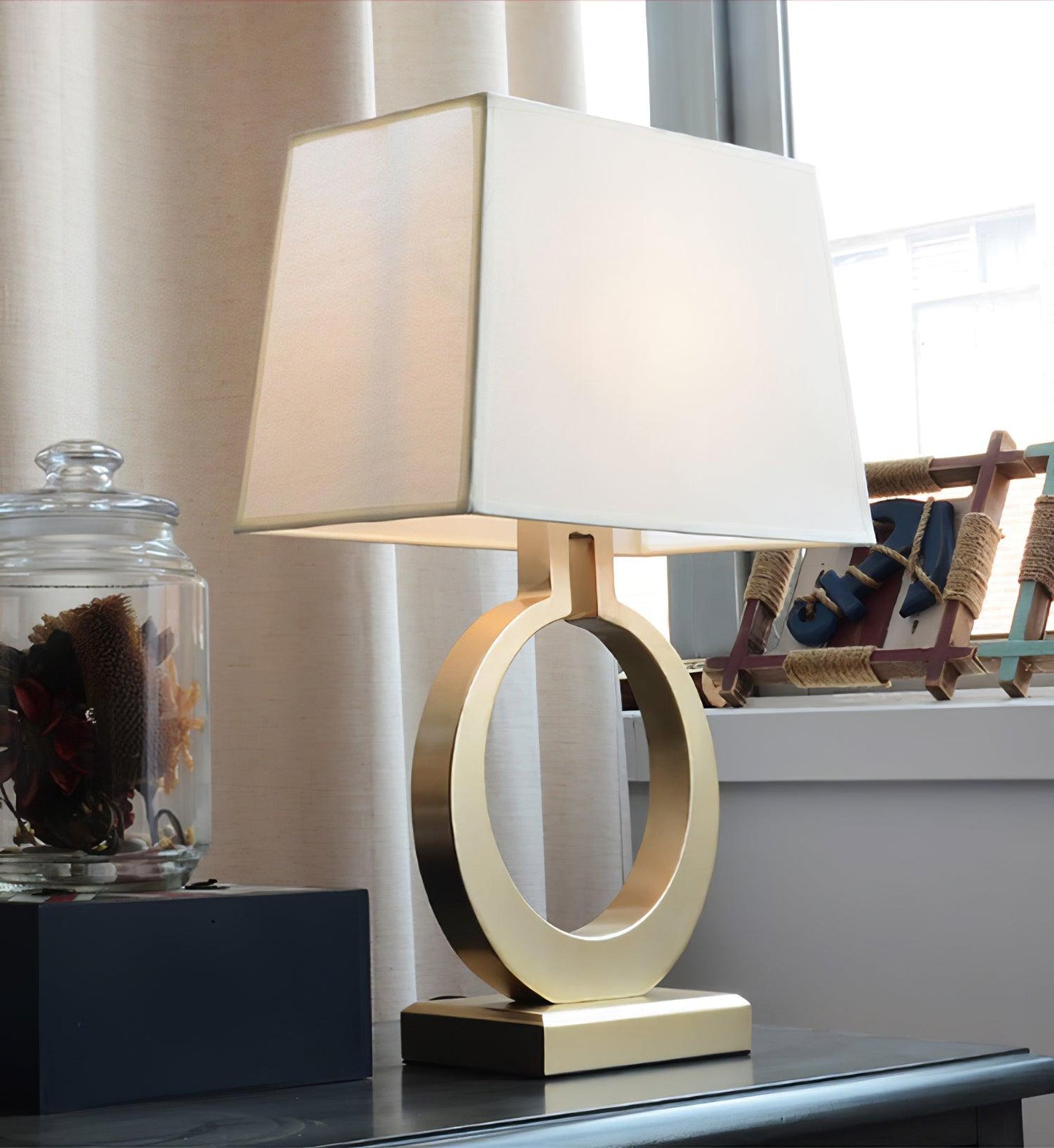 Keyhole Ring Side table lamp Table Lamp