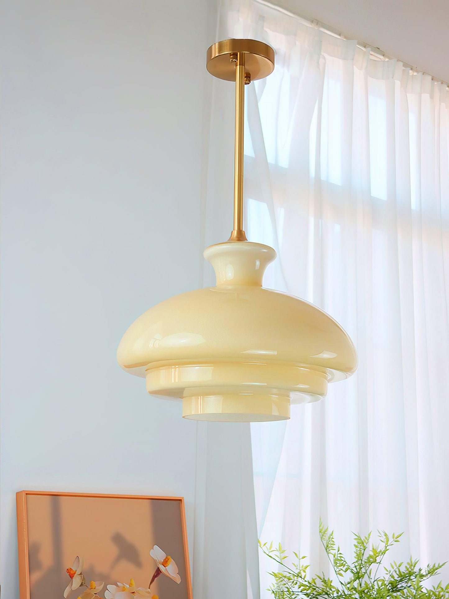 Paolina Glass Hanging light Pendant Lamp