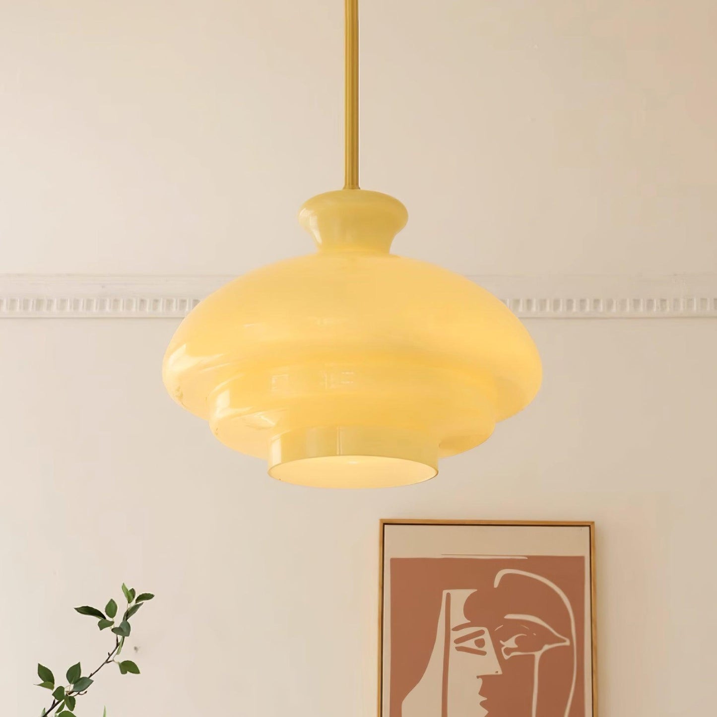 Paolina Glass Hanging light Pendant Lamp