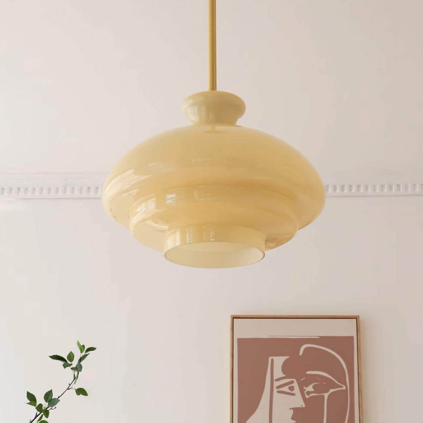 Paolina Glass Hanging light Pendant Lamp