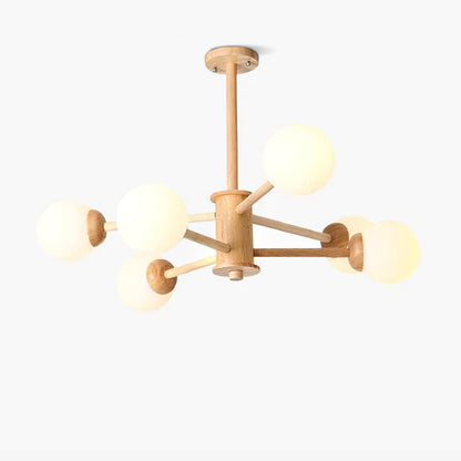 Kozan Wooden Gasolier Chandelier