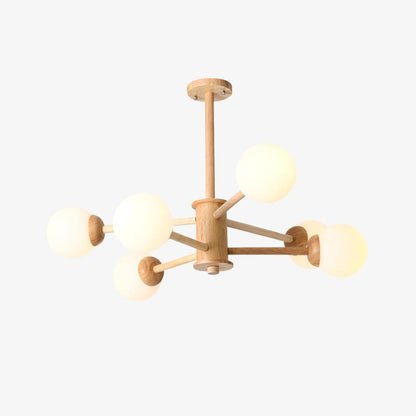 Kozan Wooden Gasolier Chandelier