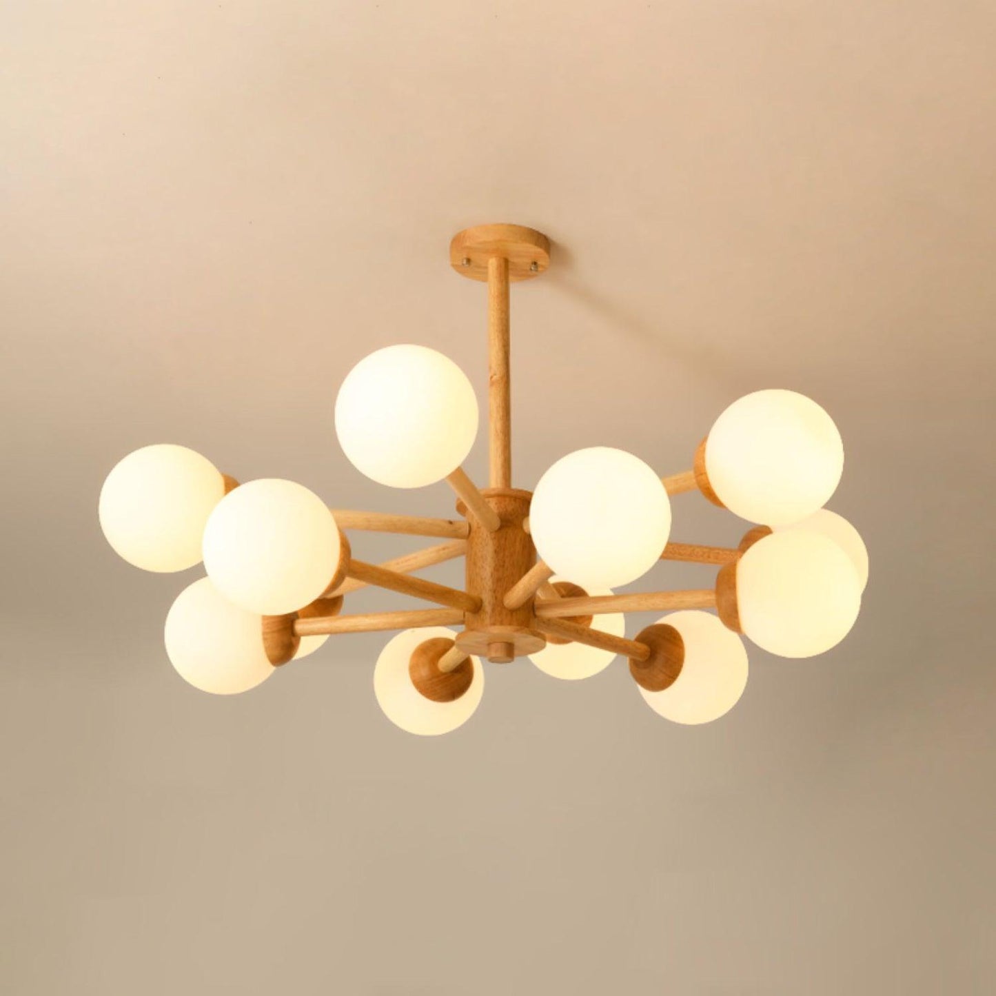 Kozan Wooden Gasolier Chandelier