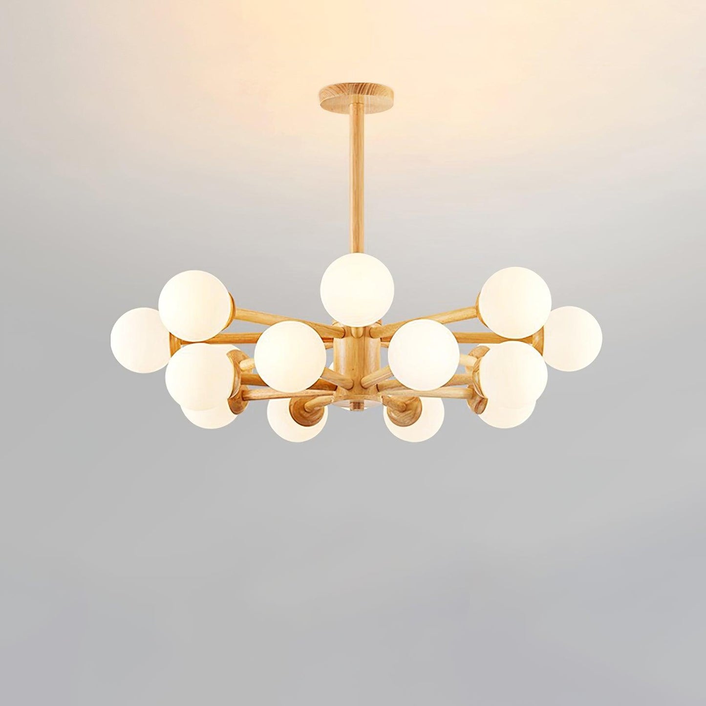 Kozan Wooden Gasolier Chandelier