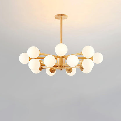 Kozan Wooden Gasolier Chandelier