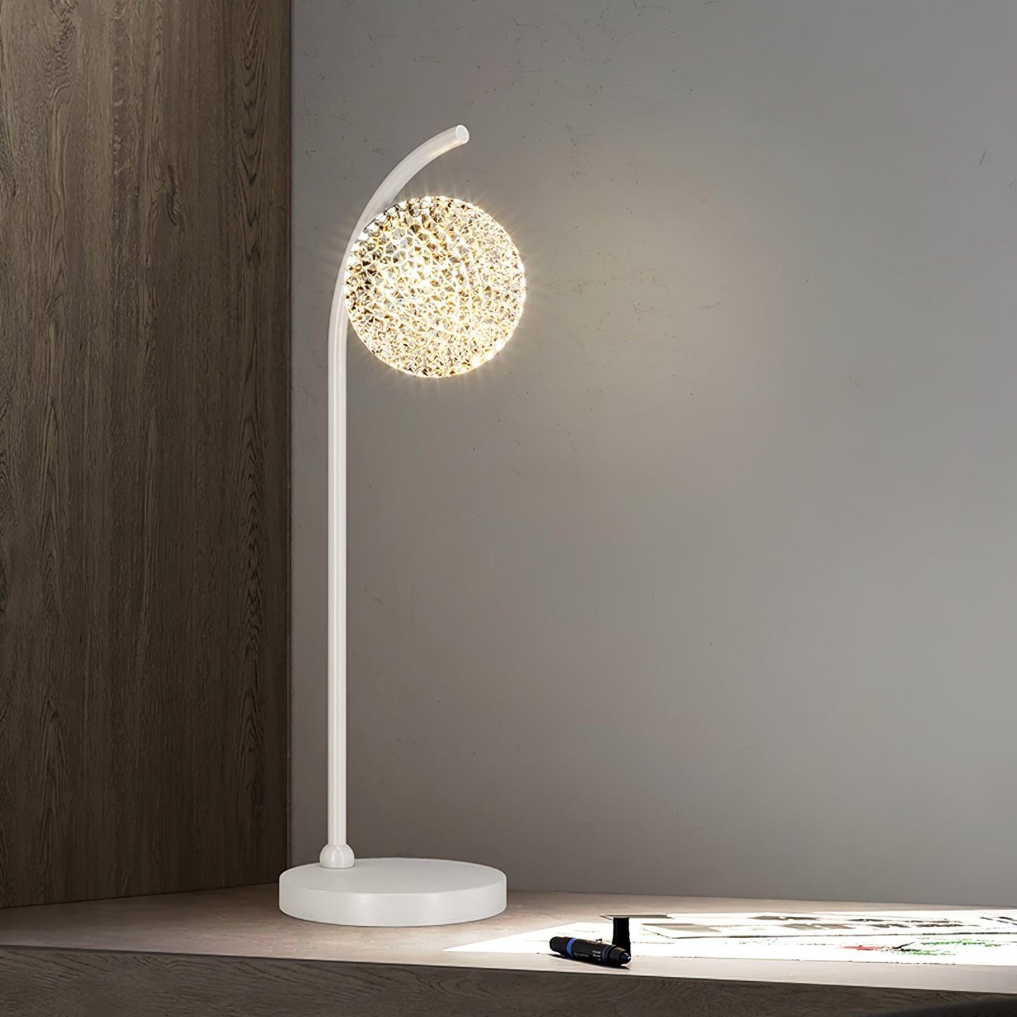 Ksovv Crystal Bedside lamp Table Lamp