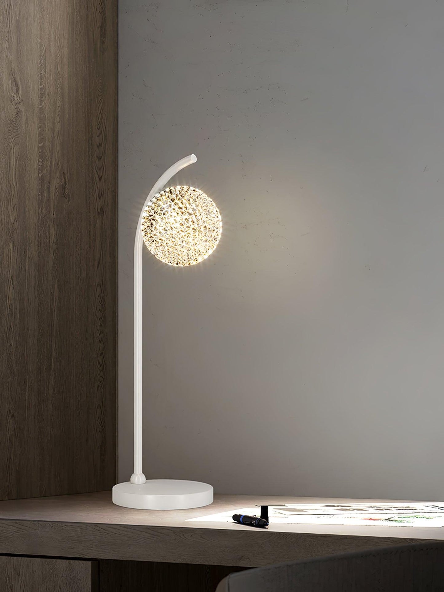 Ksovv Crystal Bedside lamp Table Lamp