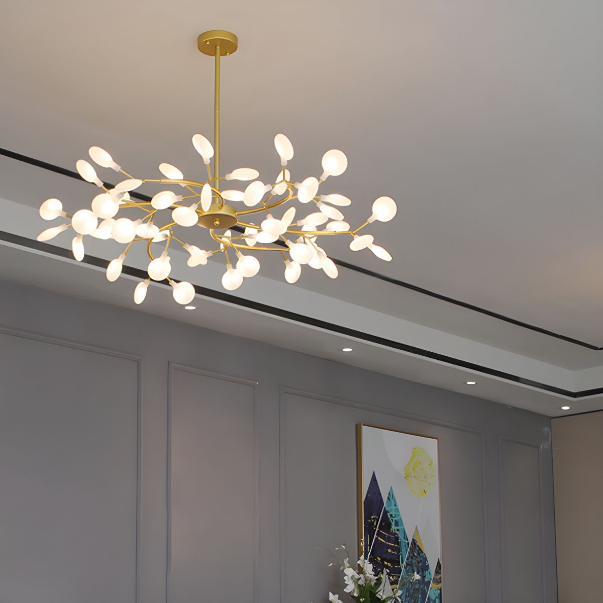 LED Firefly Sputnik Candelabrum Chandelier