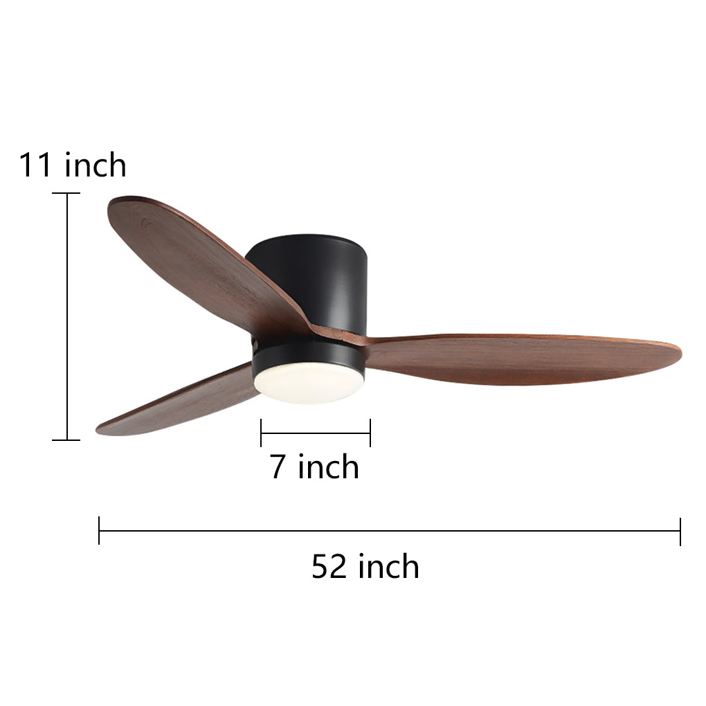 LED Inverter Silent Nordic Light Fan Ceiling Fan with Lamp