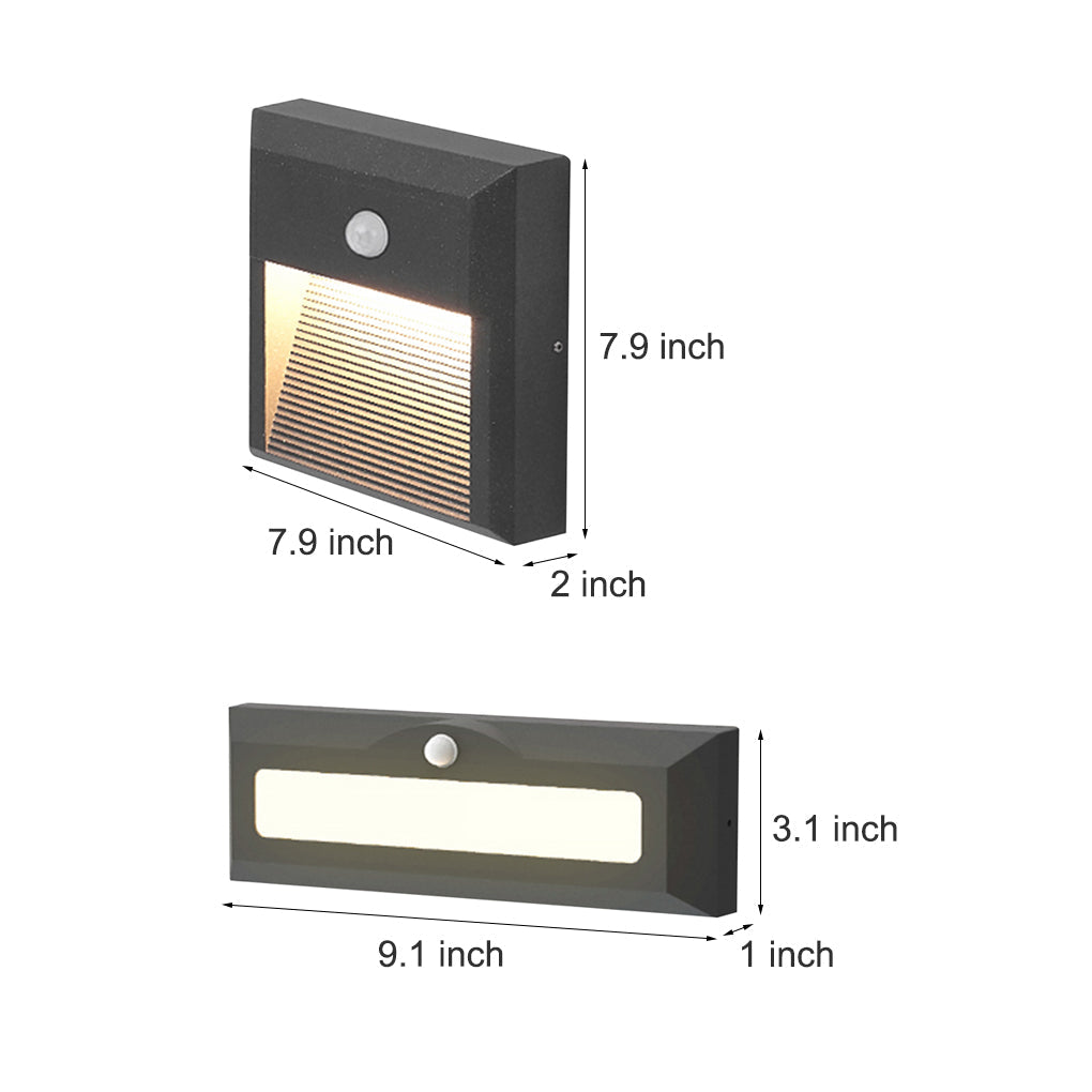 Embedded Motion Sensor Design LED Step Light for Courtyard Terrace Garden