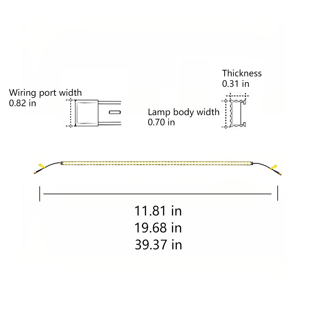 IP68 Waterproof LED Strip Step Stair Under Tread Lighting Outdoor Decorative Guardrails Lights