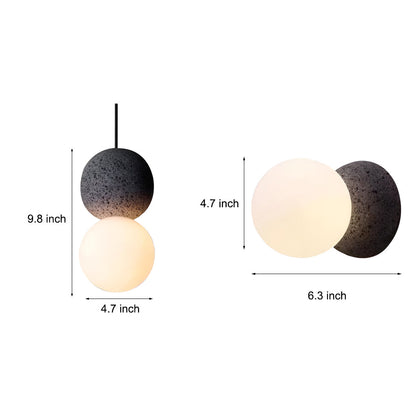 Creative Round LED Nordic Wall Lamp Sconces Pendant Light Hanging Lamp