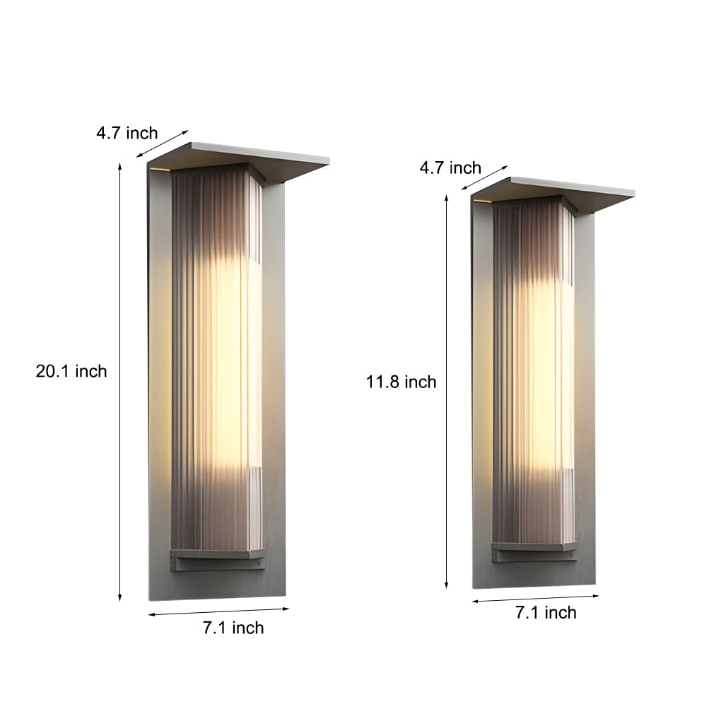 Waterproof LED Solar Vintage Outdoor Wall Light Fixture Wall Lamp