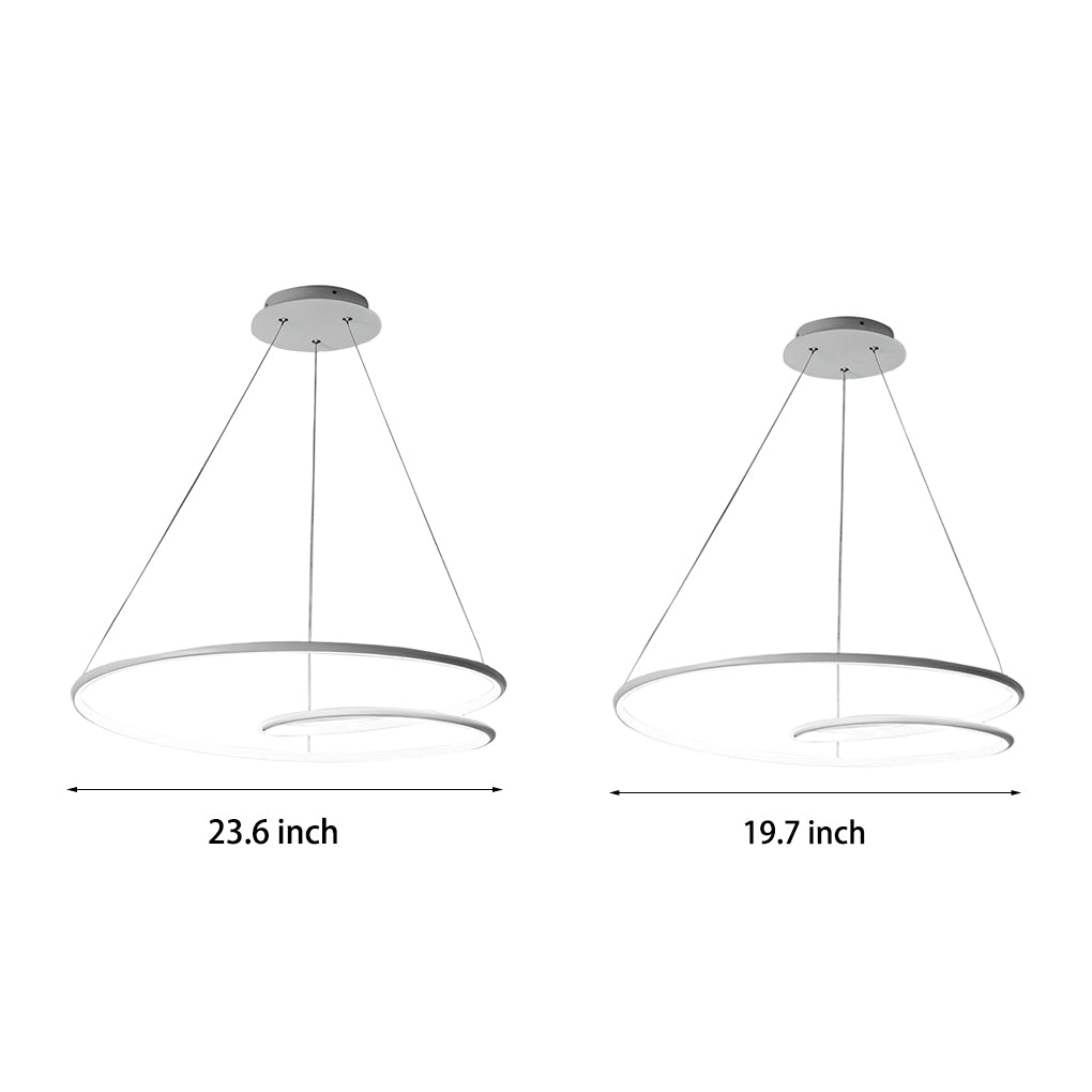 Creative Circles Stepless Dimming LED Nordic Chandelier Pendant Lights