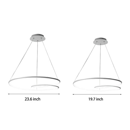 Creative Circles Stepless Dimming LED Nordic Chandelier Pendant Lights